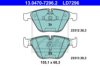 ATE 13.0470-7296.2 Brake Pad Set, disc brake